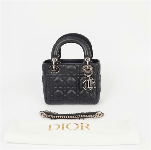 Túi Dior Lady đen sz mini ( 18- MA- 0138) (HC) +