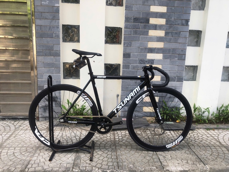 Xe TSUNAMI SNM100 Vành 4cm ENVE - Đen trắng - Fixed gear - S - S (Chiếc)