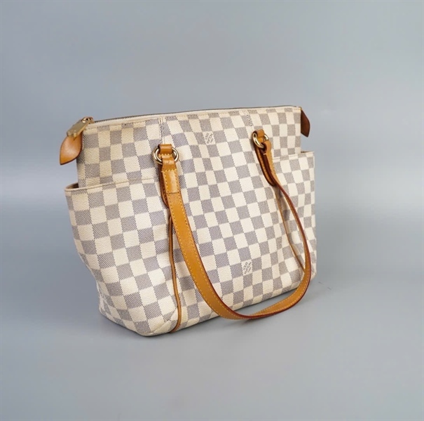 Túi LV ô vuông xám sz28 +