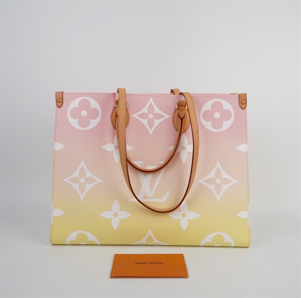 Túi LV Onthego hồng phối vàng sz41 (BMC) +