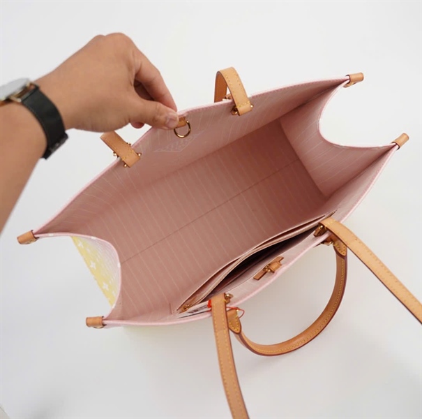 Túi LV Onthego hồng phối vàng sz41 (BMC) +