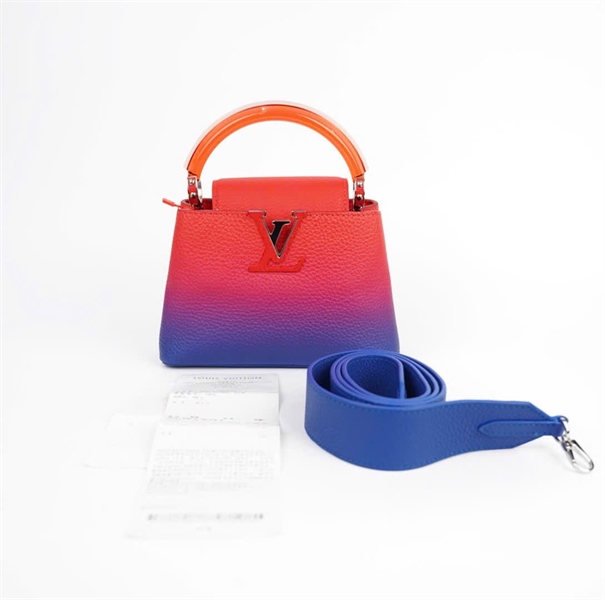 Túi LV Capu đỏ ombre xanh sz19 (BMC) +