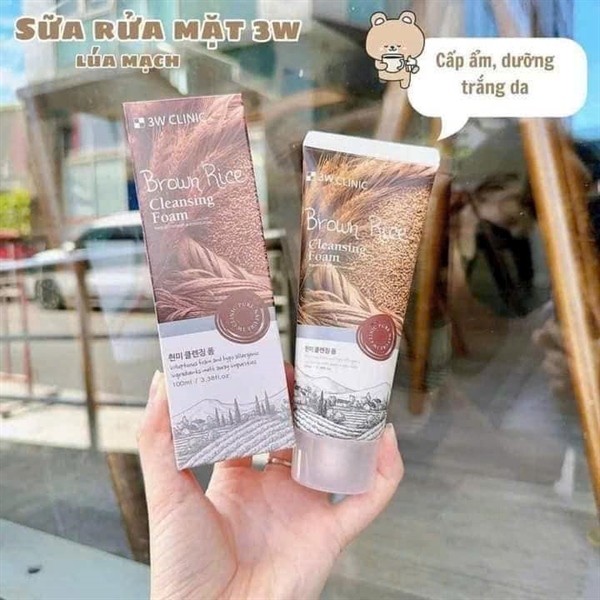Sữa rửa mặt 3W Clinic - Gạo