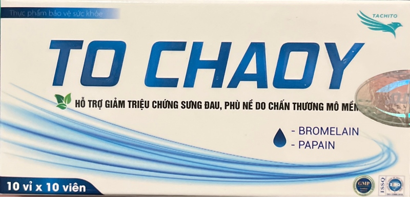 To Chaoy (hỗ trợ giảm sưng đau, phù nề) (Hộp 10 vỉ x 10 viên) - Tradiphar