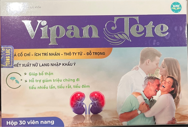Viên uống bổ thận Vipan Tete (Lọ*30viên) - Tùng Lộc
