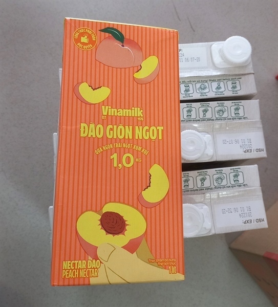 Nước ép Nectar đào Vinamilk 1L
