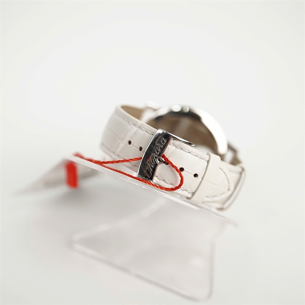 Đồng hồ Chopard mặt tròn đính đá dây trắng (1330909) (HC) +