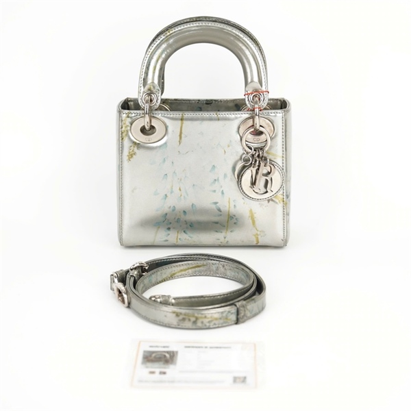 Túi Dior Lady bạc (04_MA-1105) sz mini KG+