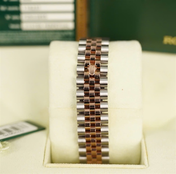 Đồng hồ Rolex mặt tròn viền vàng quai bạc (116231) (HC) +