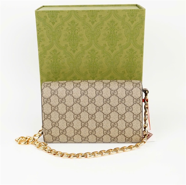 Túi GG 1955 xám viền nâu (E038996734) sz20 +