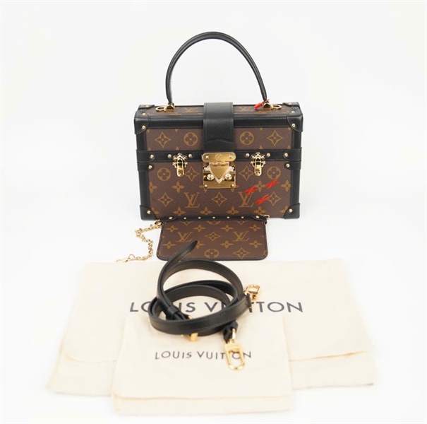 Túi LV Trunk hoa nâu kèm ví sz24 (HC) +