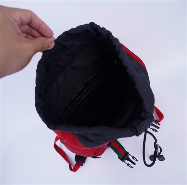 Balo GG màu đỏ in hoa bướm (G022199928) +