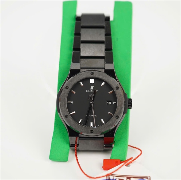 Đồng hồ Hublot mặt tròn quai đen (1346516) sz38 (HC)+