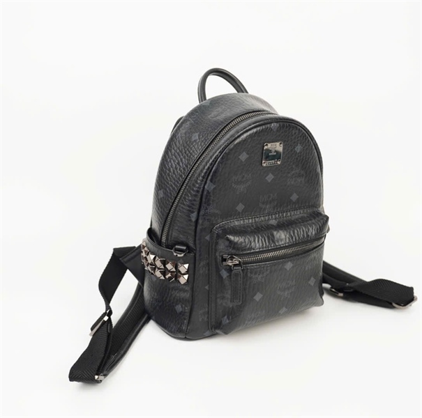 Balo MCM đen đính đá (3008U) +