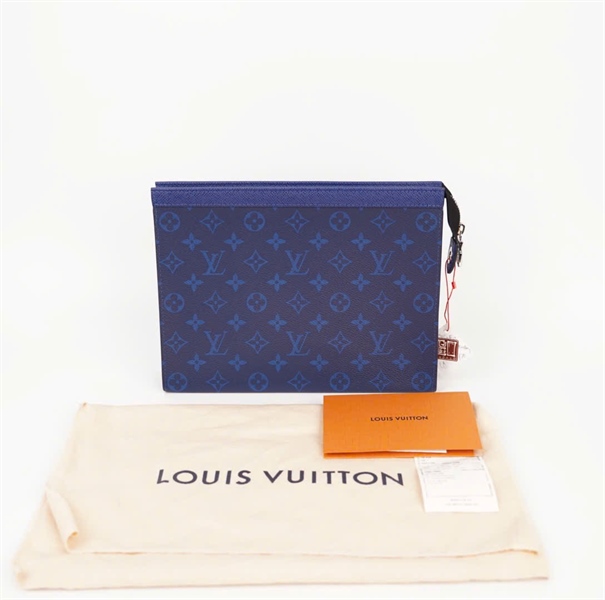 Túi LV Clutch hoa xanh đen sz27 +