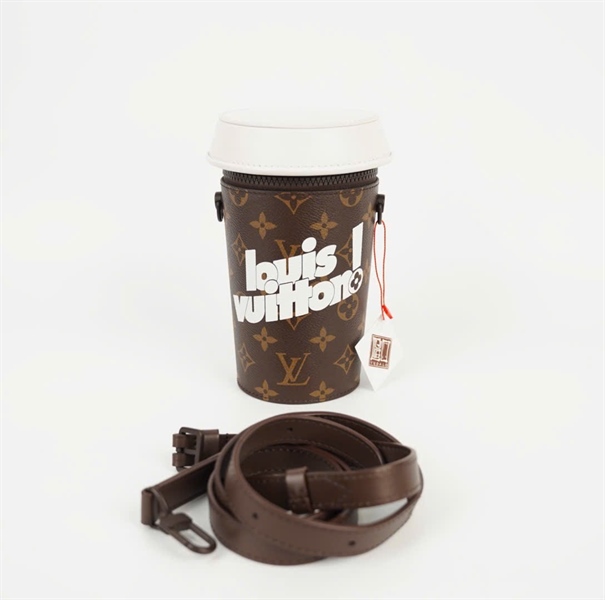 Túi LV Coffee Cup hoa nâu 2 strap (HC) +