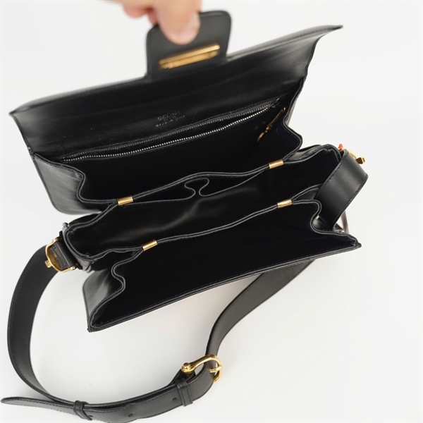 Túi Celine Hosre màu đen sz23 KG +