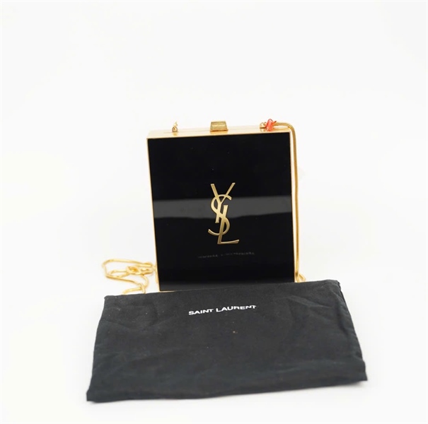 Túi YSL hộp đen bóng viền vàng ( ART4691761059) sz13 +