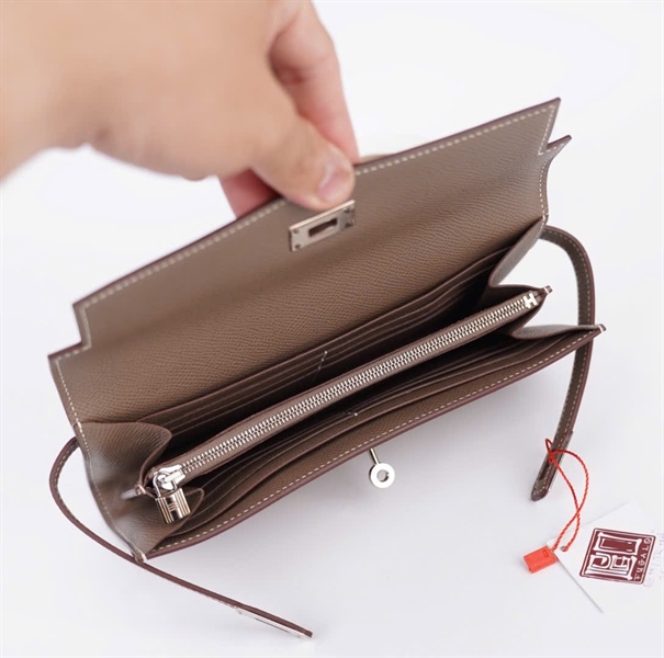 Ví Hermes màu xám đậm (HC) +