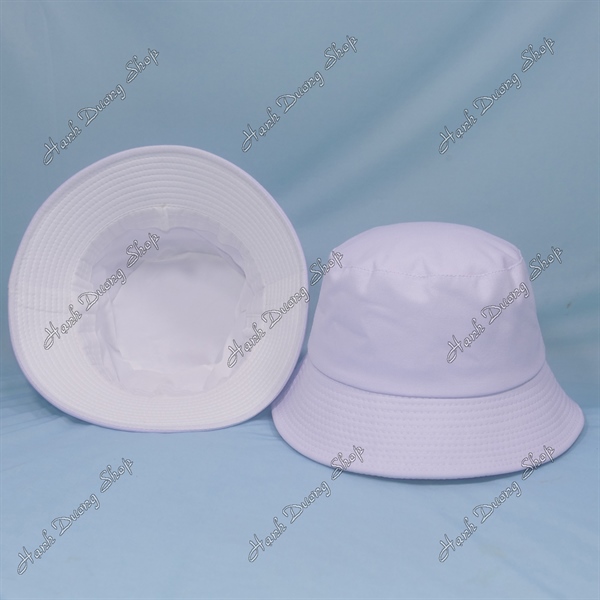 Nón tai bèo bucket trơn không thêu (LT50)