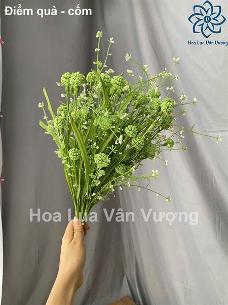 Điểm quả - cốm - Hoa cành dài - Hoa Lụa Vân Vượng