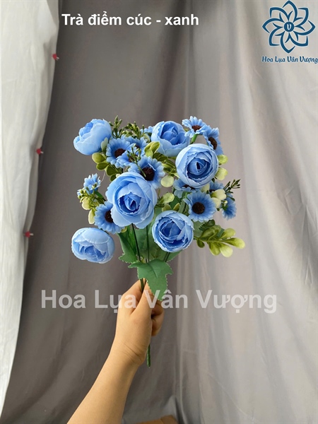 Trà điểm cúc - Hoa cành ngắn - Hoa Lụa Vân Vượng