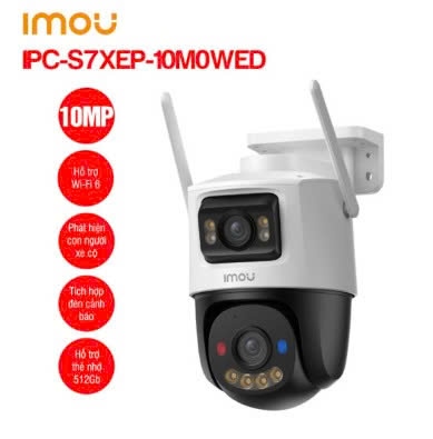 Camera Wifi ngoài trời 10MP iMOU IPC-S7XEP-10M0WED
