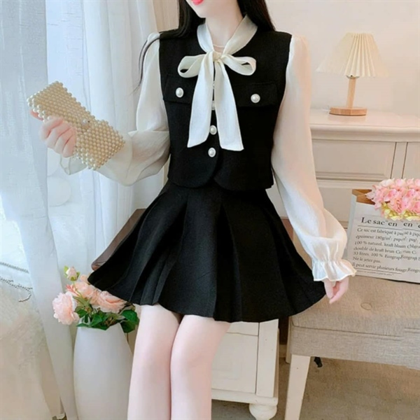 SET MISS ÁO DÀI TAY CỔ NƠ