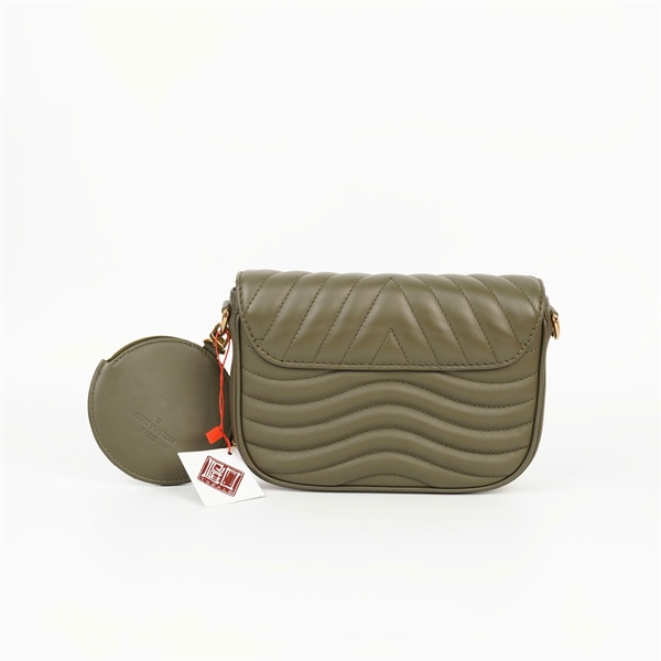 Túi LV Wave xanh rêu kèm ví 2 strap size 18 +