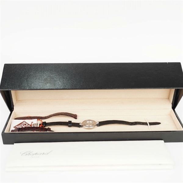 Đồng hồ Chopard mặt tròn dây da đen (2847225235) +