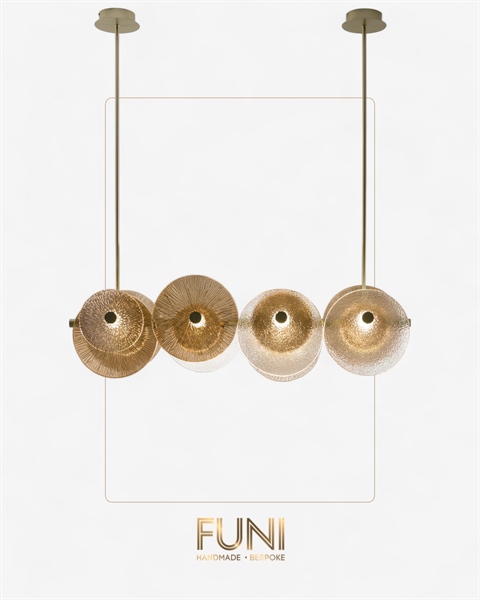 Đèn treo chữ nhật Socas | Inox, Thuỷ tinh