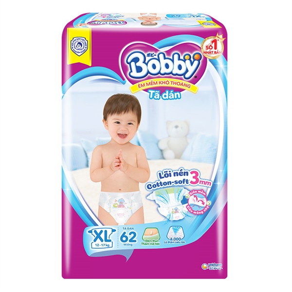 Tã dán Bobby XL62