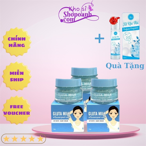 Kem Thâm nách Gluta Milk Vip White 15gr