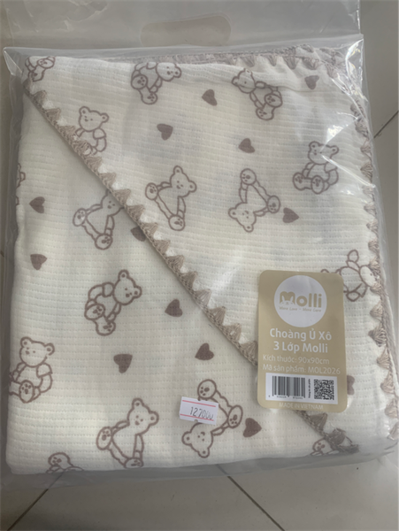 Khăn choàn Ủ Xô 3 lớp Molli
