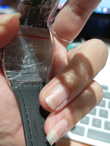 Đồng hồ Franck Muller dây đen mặt full kim 3569 (HC)+