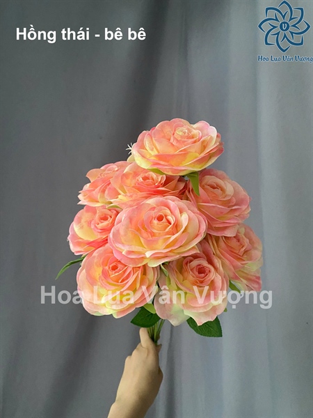 Hồng thái - bê bê - Hoa cành ngắn - Hoa Lụa Vân Vượng