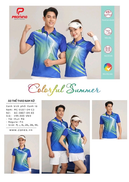 Áo thể thao Donex nữ AC3807R, M=>4XL (VẢI THUN MÈ)