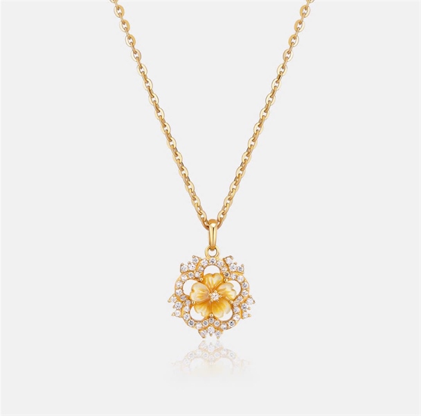 14-758 Dây chuyền vàng nữ 14k