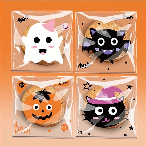 Set 50 Túi dán Halloween 10*10 cm