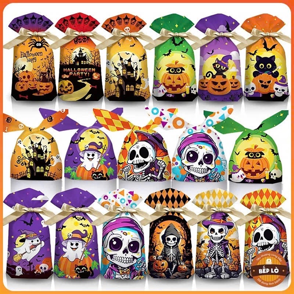 Set 10 túi dây rút Halloween