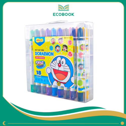 Bút sáp vặn TCR-C008/DO 18 màu