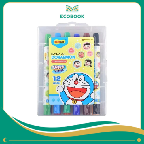 Bút sáp vặn TCR-C007/DO 12 màu