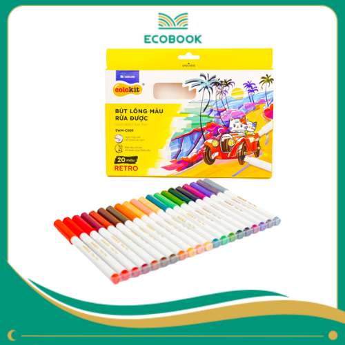 Bút lông màu rửa được SWM-C009 20 màu Bút lông màu rửa được SWM-C009 20 màu