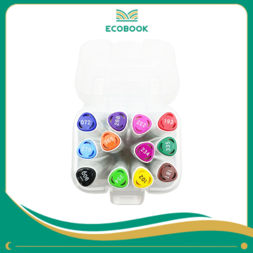 Bút lông mỹ thuật AM-C002 12 màu Bút lông mỹ thuật AM-C002 12 màu