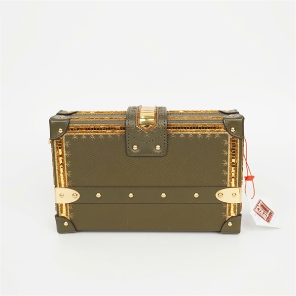 Túi LV Trunk xanh rêu viền vàng (FL1197) sz20 ( HC) +