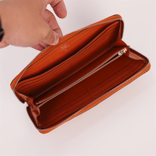 Ví Hermes da trăn màu nâu Stamp Q (HC) +