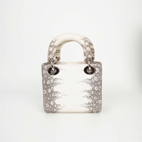 Túi Dior Lady da trăn màu trắng sz mini (HC) +