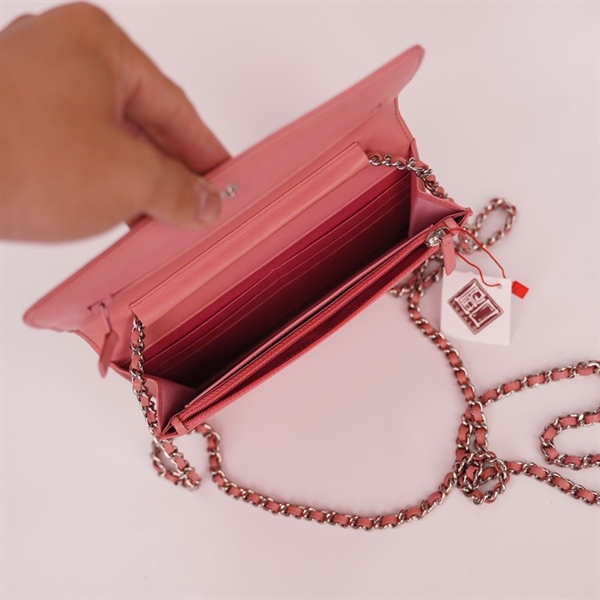 Túi Chanel Woc hồng hoa trà (15859107) sz19 (HC) +