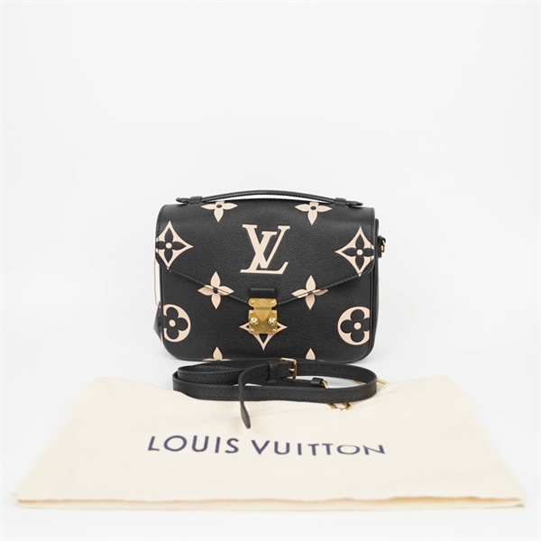 Túi LV Metis màu đen hoa trắng sz 24 (HT) +