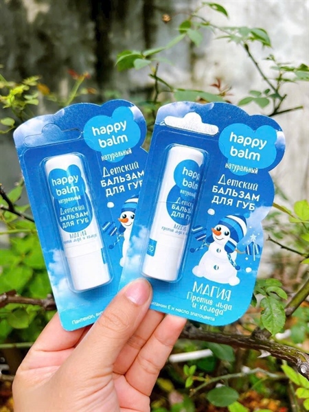 (VAT) Son dưỡng cho bé Happy Balm - Màu xanh